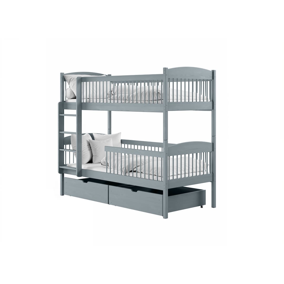 Wooden Bunk Bed Luna With Storage