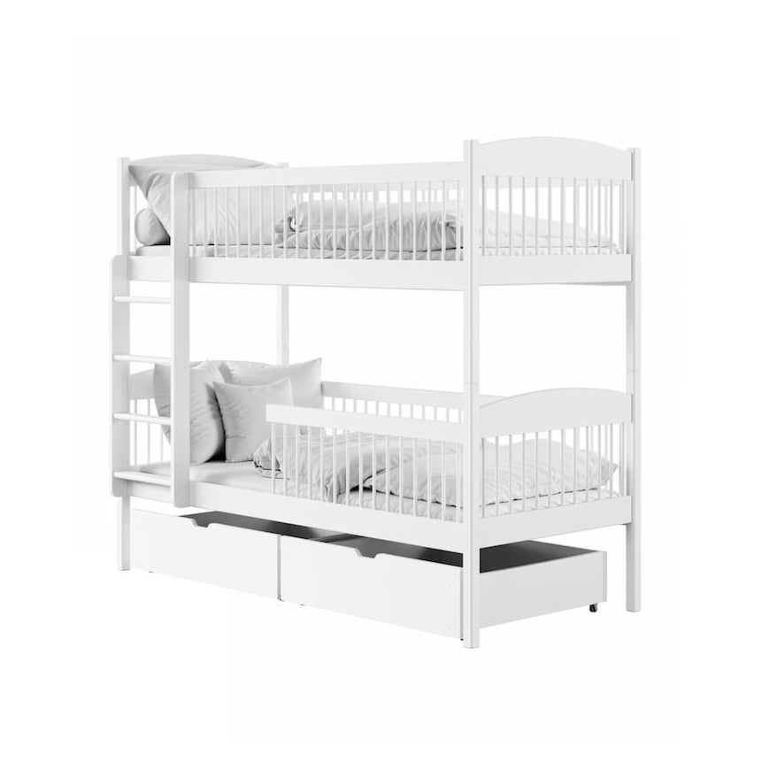 Wooden Bunk Bed Luna With Storage
