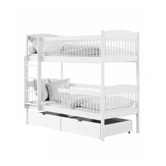 Wooden Bunk Bed Luna With Storage