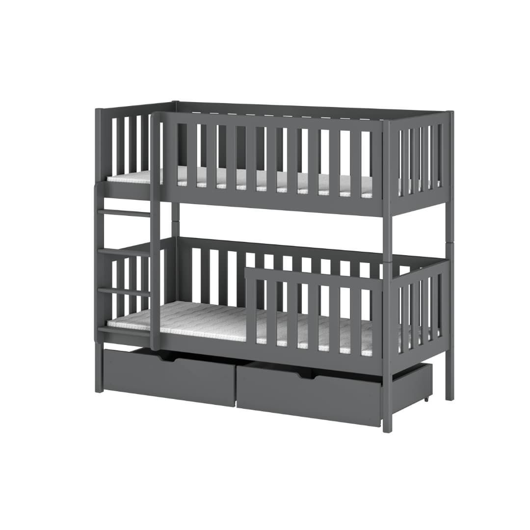 Wooden Bunk Bed Michalina With Storage