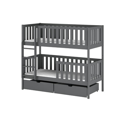 Wooden Bunk Bed Michalina With Storage