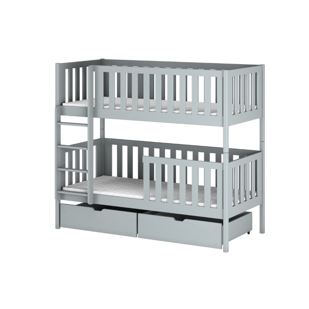 Wooden Bunk Bed Michalina With Storage