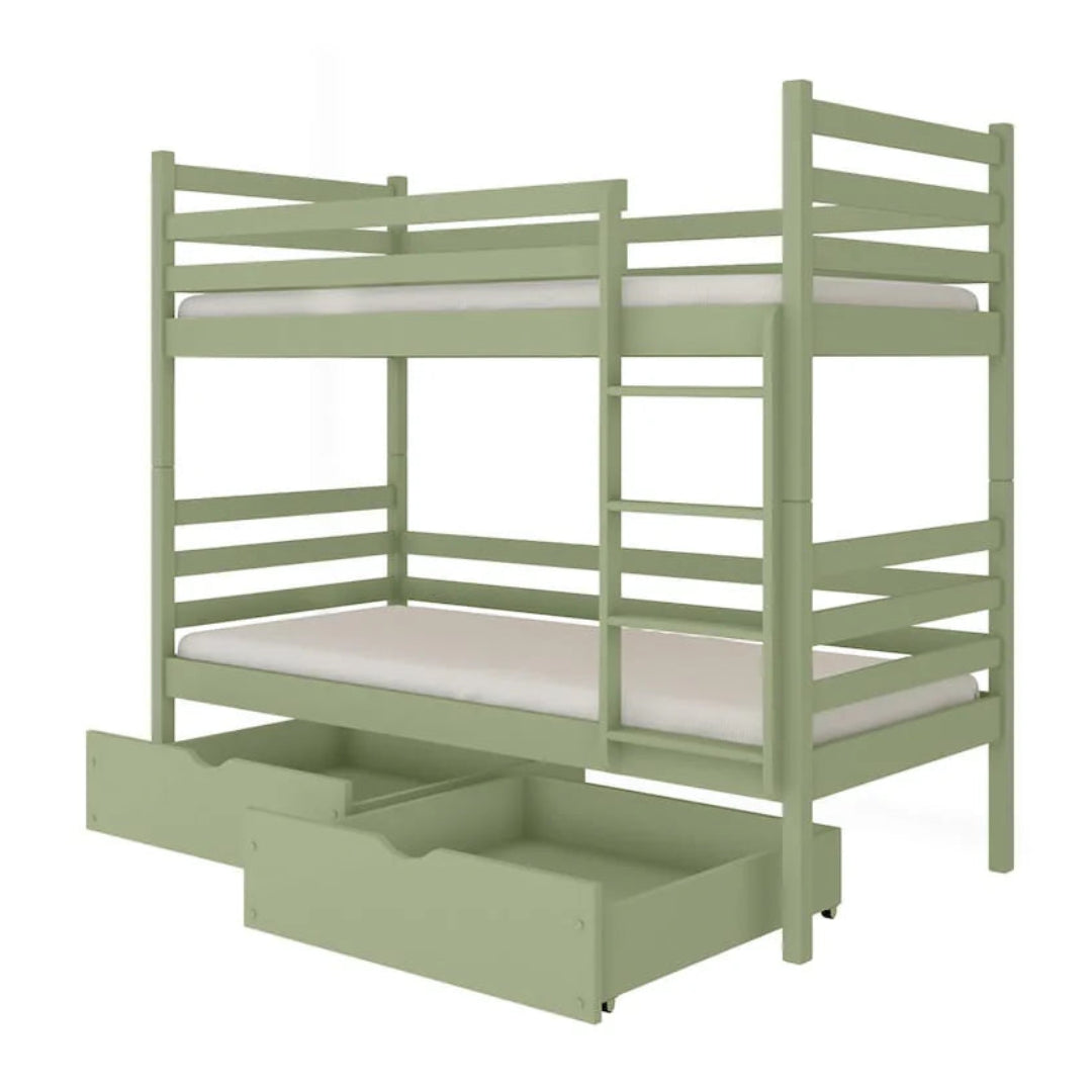 Wooden Bunk Bed Nemo with Storage