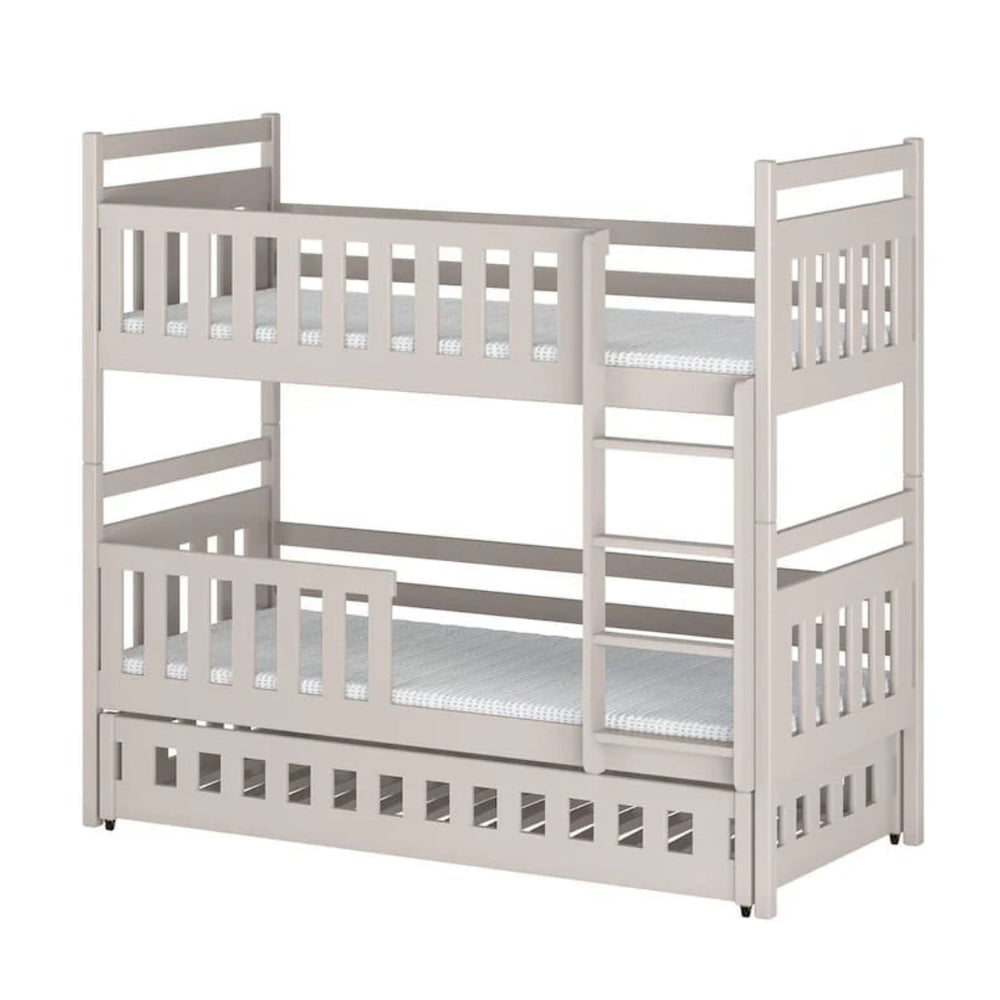 Wooden Bunk Bed Olivia With Trundle