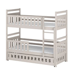 Wooden Bunk Bed Olivia With Trundle