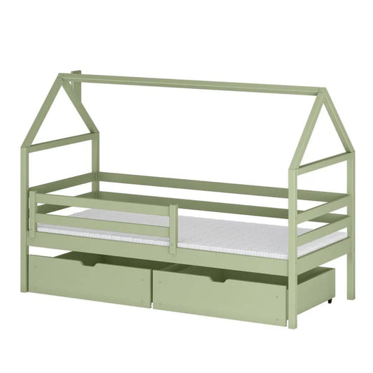 Wooden Single Bed Aaron With Storage