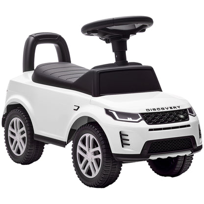 AIYAPLAY Land Rover Licensed Toddler Ride on Car with Horn, Engine Sounds, Under-Seat Storage, for 18-36 Months, White