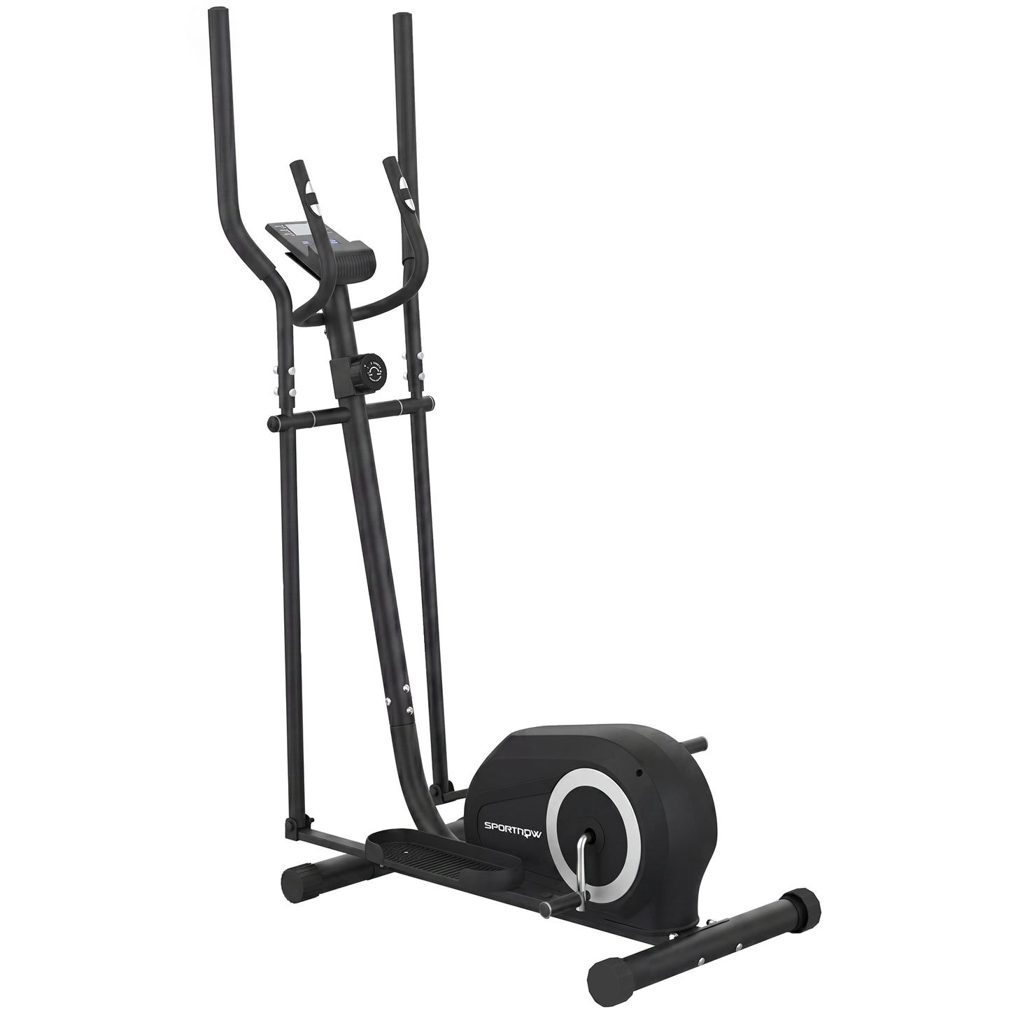SPORTNOW Elliptical Cross Trainer for Home, Quiet Magnetic Elliptical Machine with Bluetooth, App Compatible, 8-Level Resistance