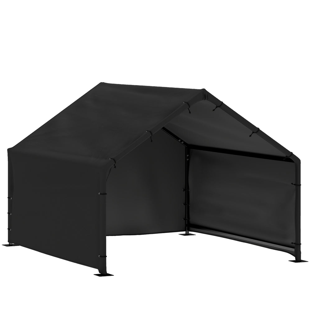 PawHut Dog Shade Shelter Outdoor, Dog House Outside with Canopy, Pet Tent for Small Medium Large Breeds