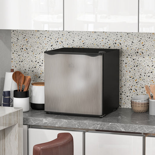 HOMCOM 35L Mini Freezer, -24√¢‚Äû∆í to -14√¢‚Äû∆í Temperature - Silver Tone