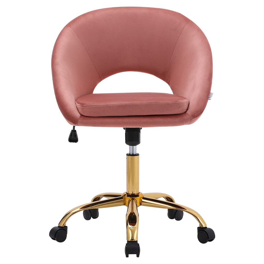 Velvet Swivel Office Chair Height Adjustable