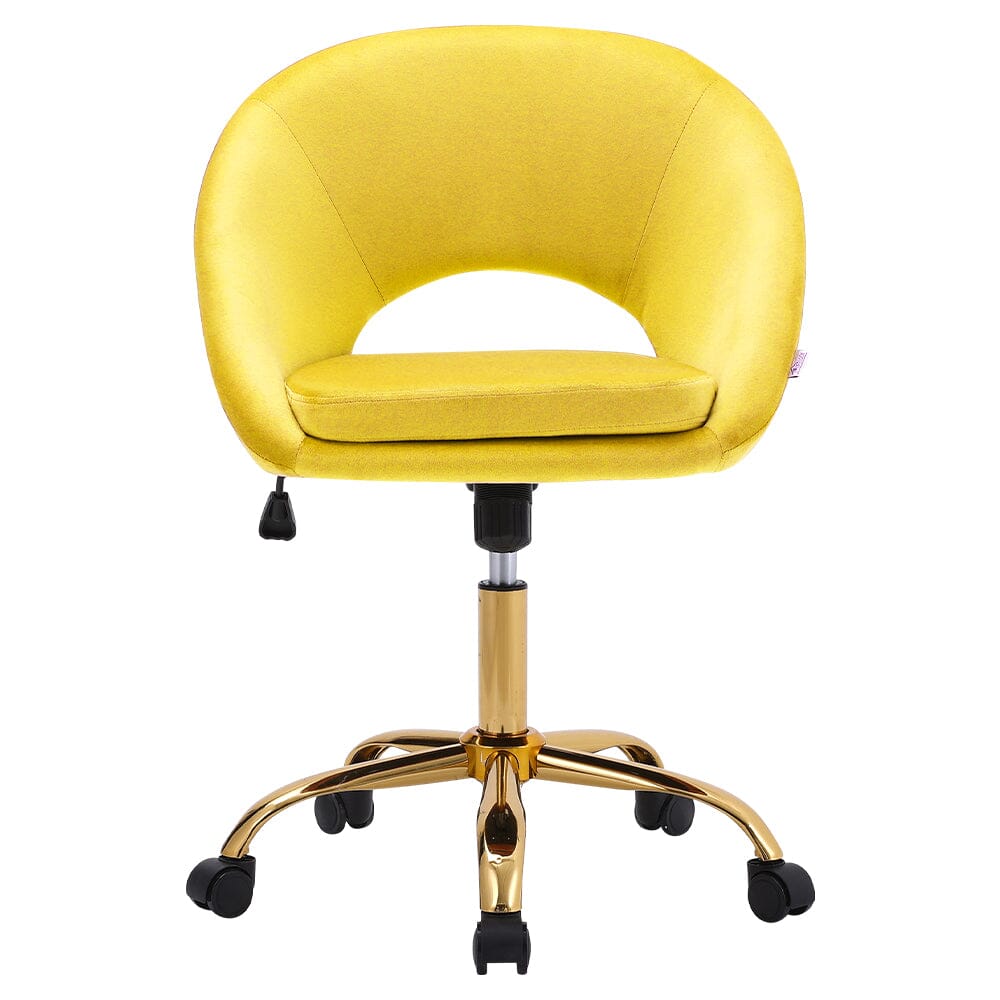 Velvet Swivel Office Chair Height Adjustable