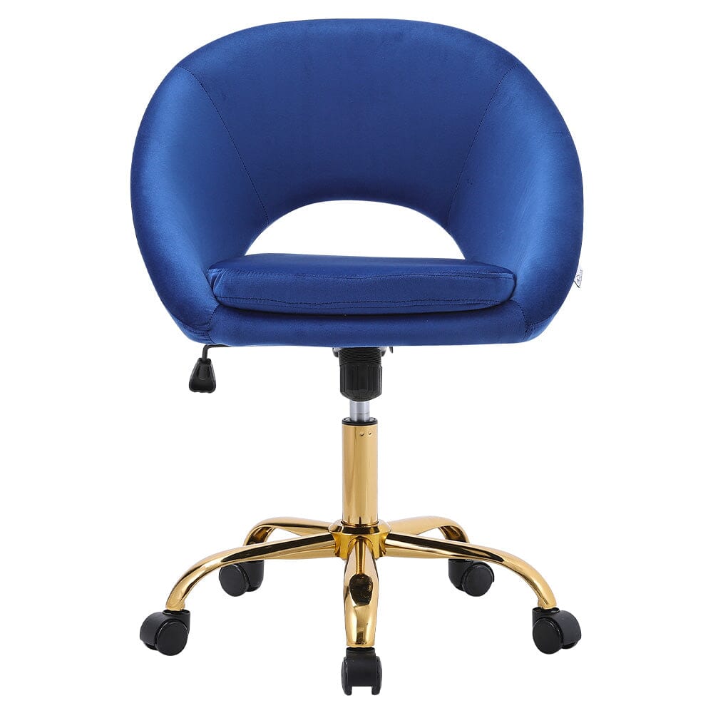 Velvet Swivel Office Chair Height Adjustable