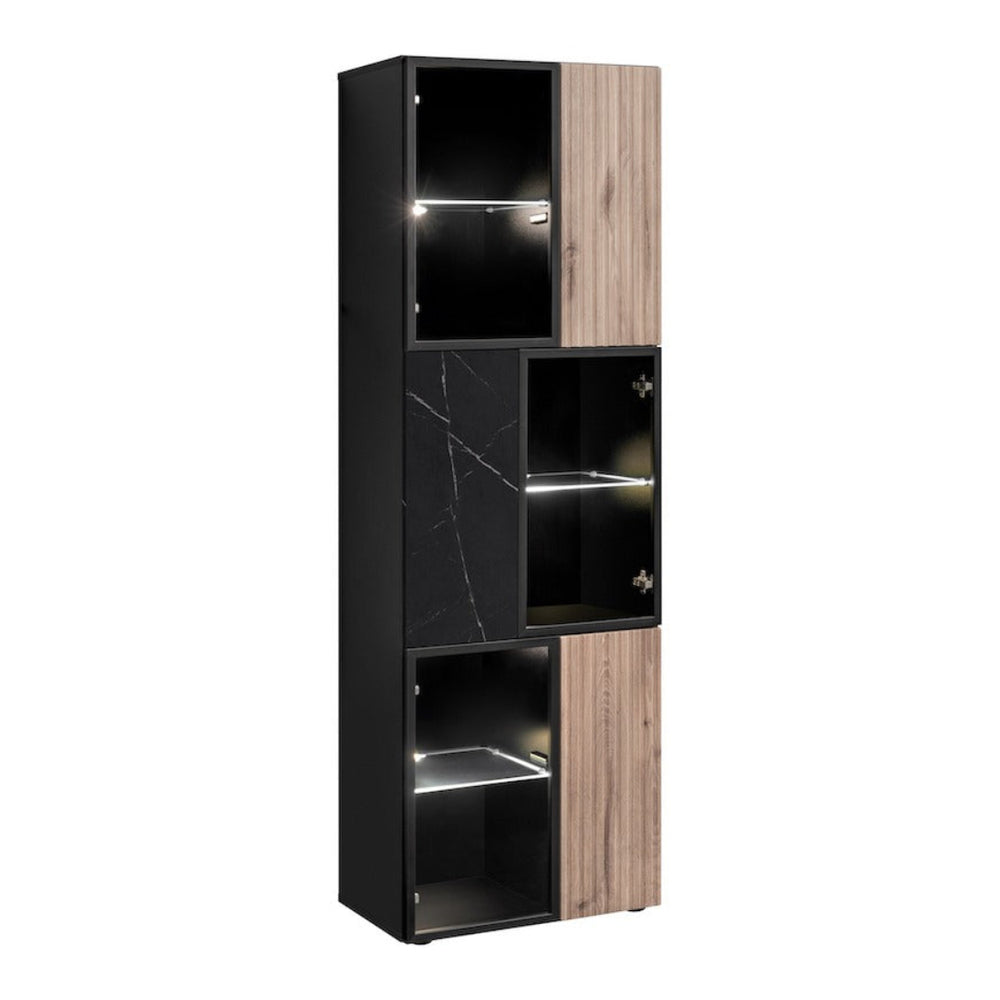 Cannes Tall Display Cabinet 60cm