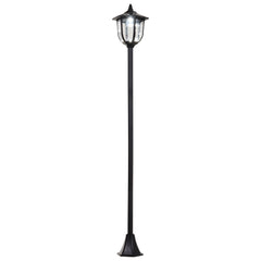 Outsunny Outdoor Garden Solar Post Lamp Sensor Light LED Lantern Bollard Pathway Torch Light 1.77m Tall