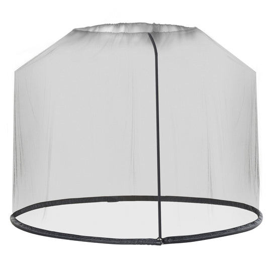 Outsunny 2.3m Umbrella Table Screen Outdoor Patio Cover Mosquito Insect Net Zipped Door
