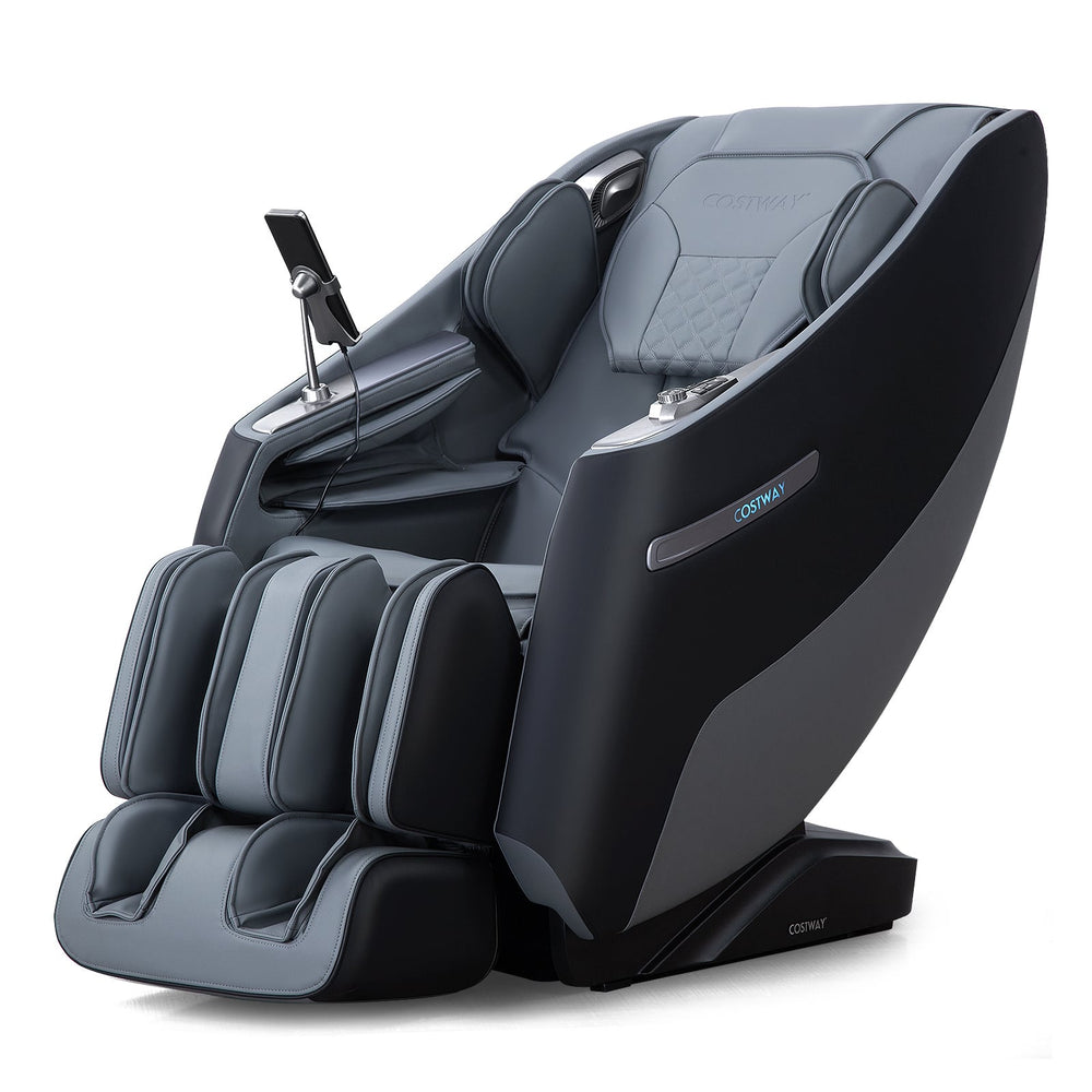 Zero Gravity SL Track Shiatsu Recliner Massage Chair with Waist Heating-Black