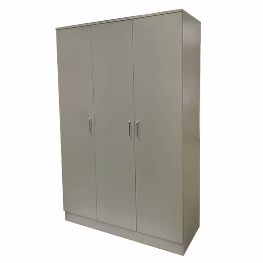 Wardrobe SLEEK 3 Door Wardrobe Grey 120cm