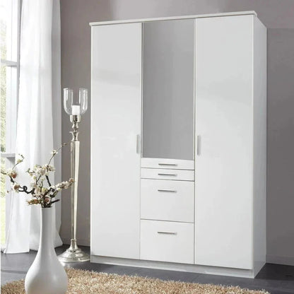 ACORN 3 Door Mirrored Wardrobe Oak 135cm