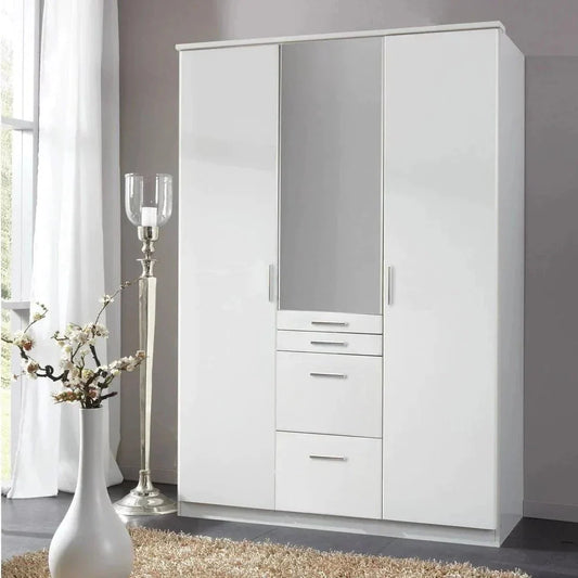 ACORN 3 Door Mirrored Wardrobe Oak 135cm