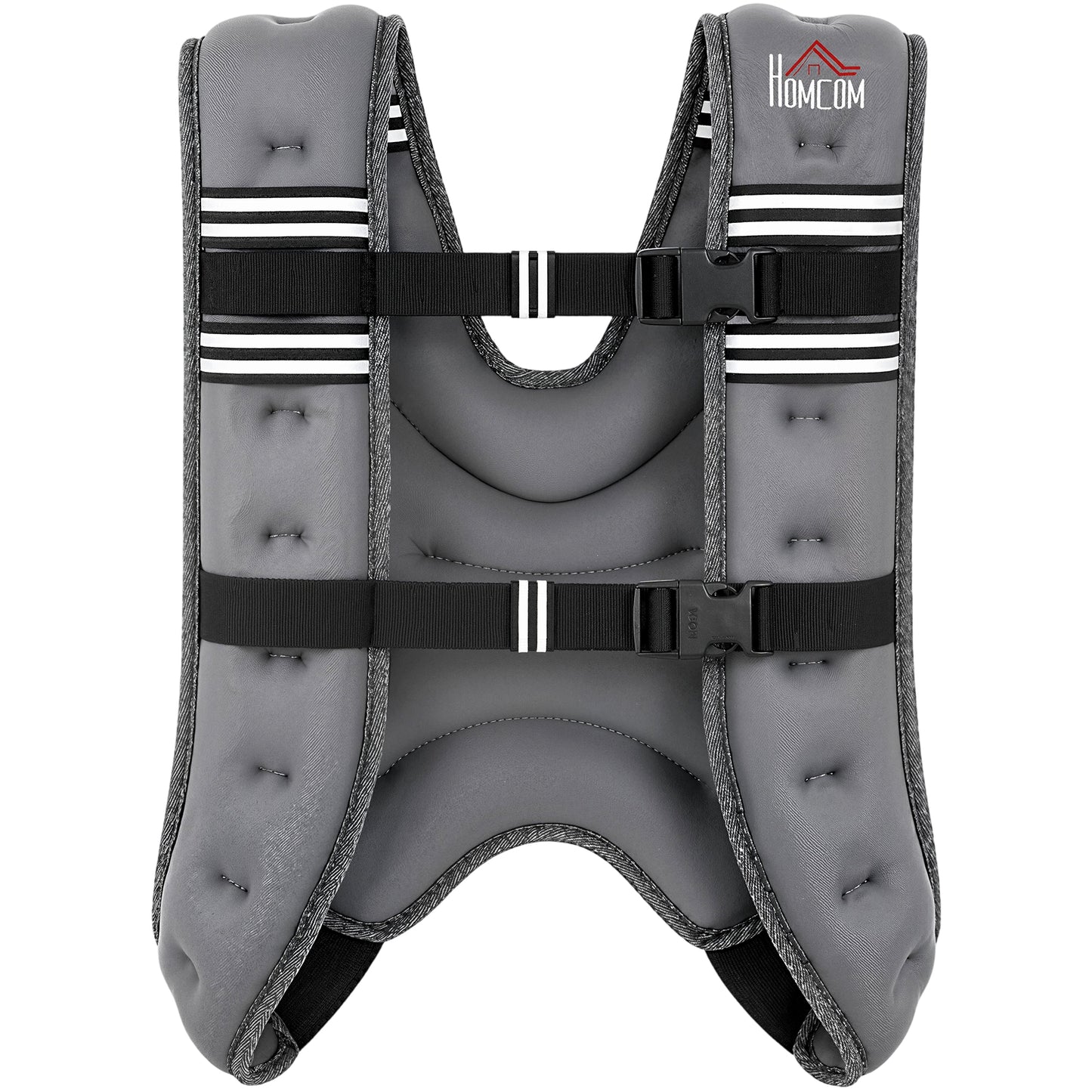 HOMCOM 8KG Weighted Vest, Running Weight Vest with Adjustable Strap, Convenient Pocket and Reflective Strips for Men and Women