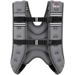 HOMCOM 8KG Weighted Vest, Running Weight Vest with Adjustable Strap, Convenient Pocket and Reflective Strips for Men and Women