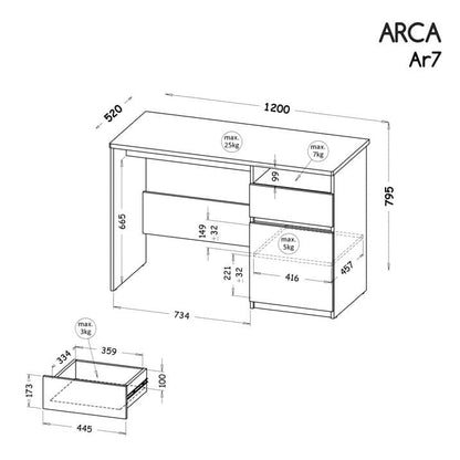 Arca AR7 Computer Desk 120cm