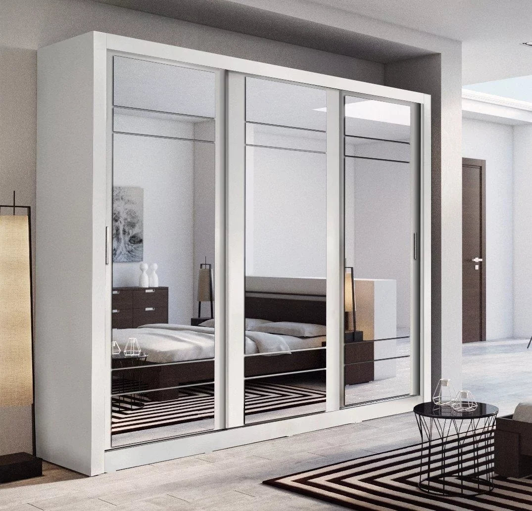 Artimas II Sliding Door Wardrobe 250cm - White Matt