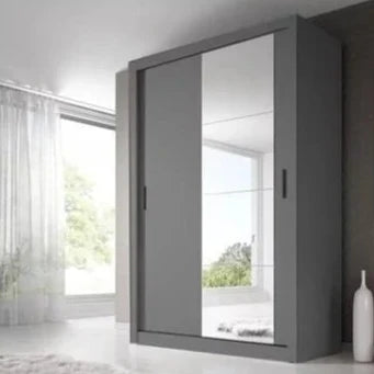 Artimas IV Sliding Door Wardrobe 150cm - Grey Matt