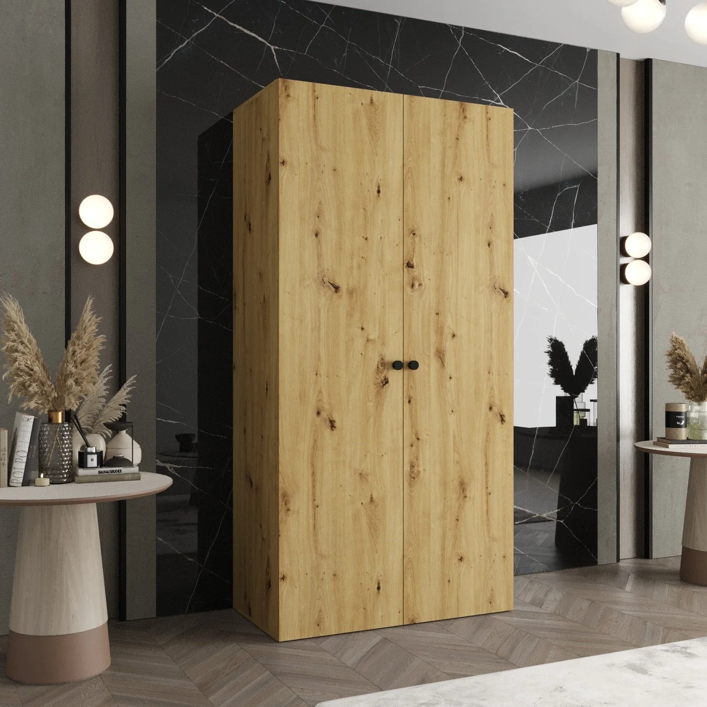 Parma I Hinged Door Wardrobe 100cm