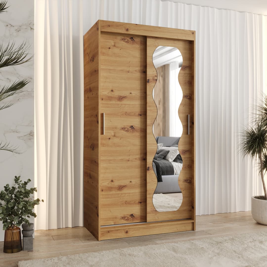 Spoti Sliding Door Wardrobe 100cm