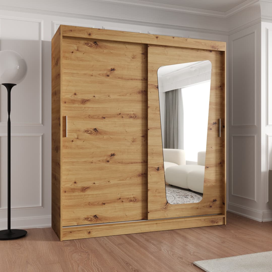 Moka Sliding Door Wardrobe 180cm