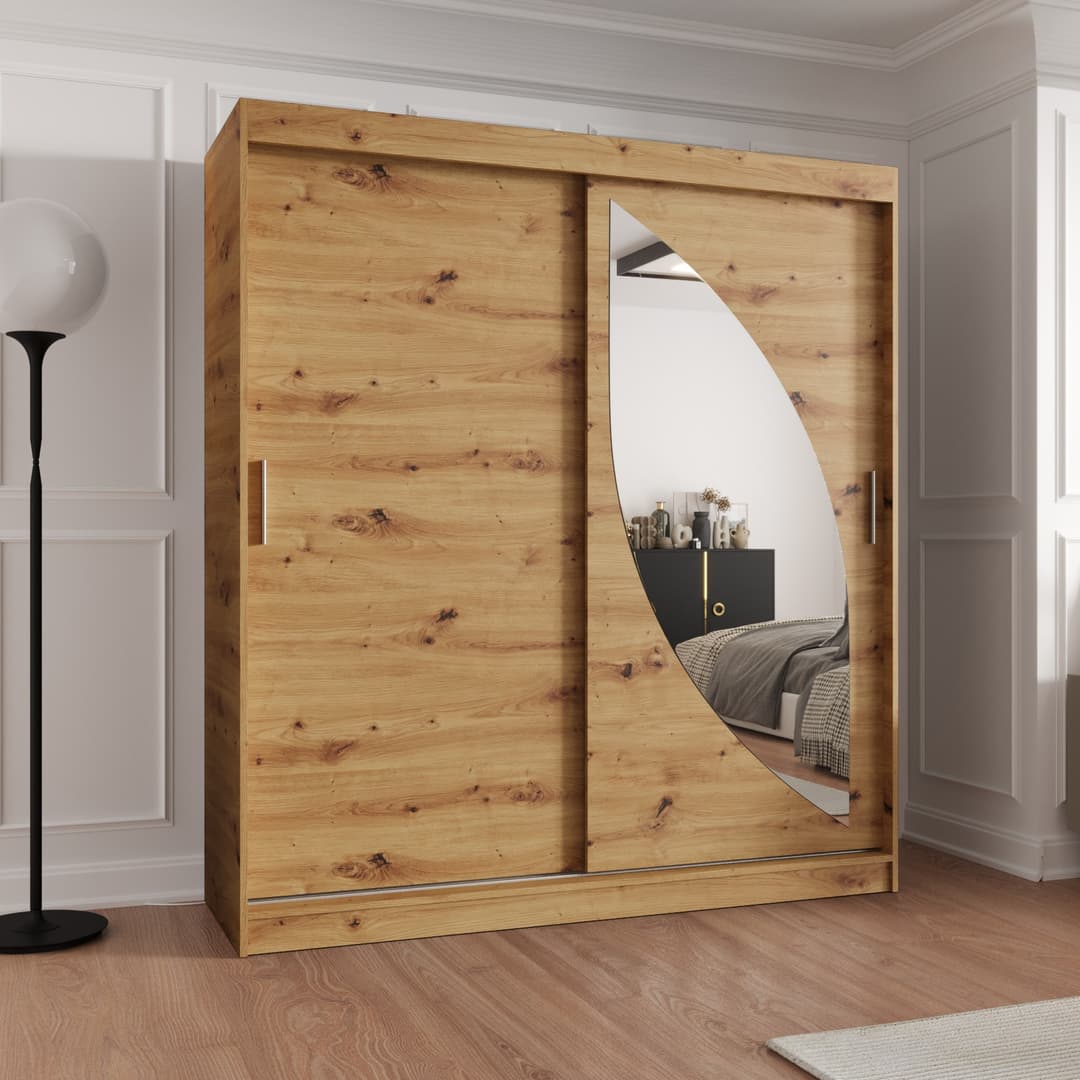 Milo Sliding Door Wardrobe 180cm