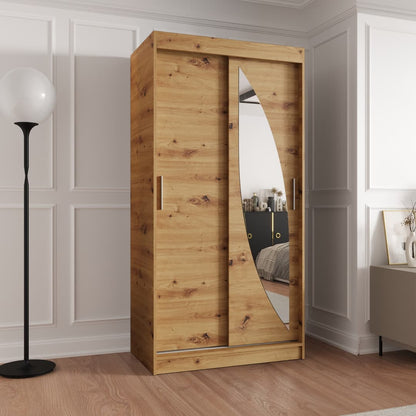 Milo Sliding Door Wardrobe 100cm