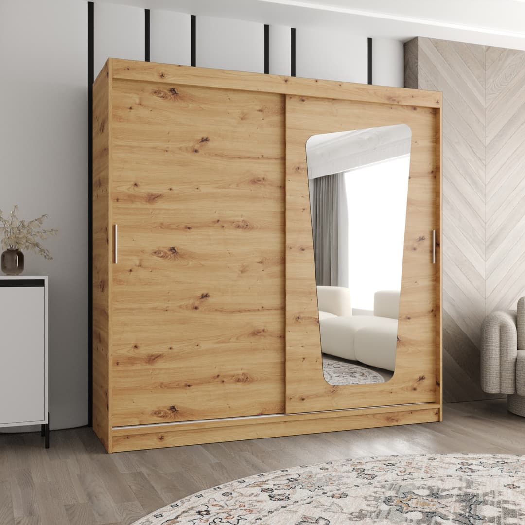 Moka Sliding Door Wardrobe 200cm