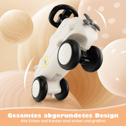 Kids Plane Ride On Toy Car with Cute Propeller and Flexible Steering Wheel