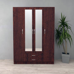 Wardrobe ROSE 4 Door Wardrobe Walnut 180cm