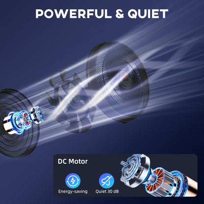 HOMCOM Pedestal Fan with Oscillating, Tilt, Adjustable Height, Black