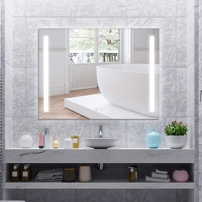 80x60cm LED Illuminated Bathroom Mirror