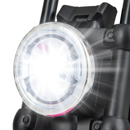 6V Kids Ride On Motorcycle with Training Wheels and Headlight for Toddlers-Pink