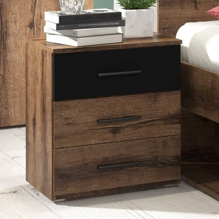 Beta Bedside Cabinet 46cm [Oak Monastery]