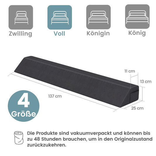 Bed Wedge Pillow with Storage Bag-Full Size