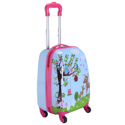 2 Pieces ABS Kids Suitcase Backpack Luggage Set