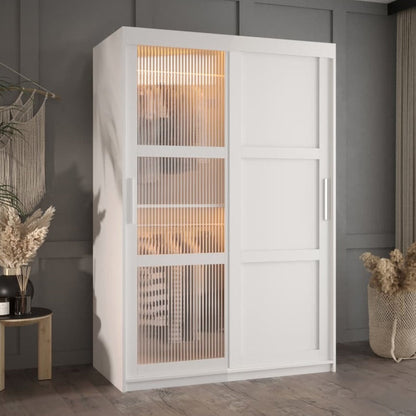 Flutes III Sliding Door Wardrobe 120cm