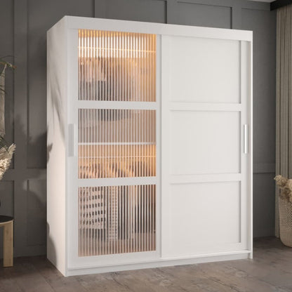 Flutes III Sliding Door Wardrobe 180cm