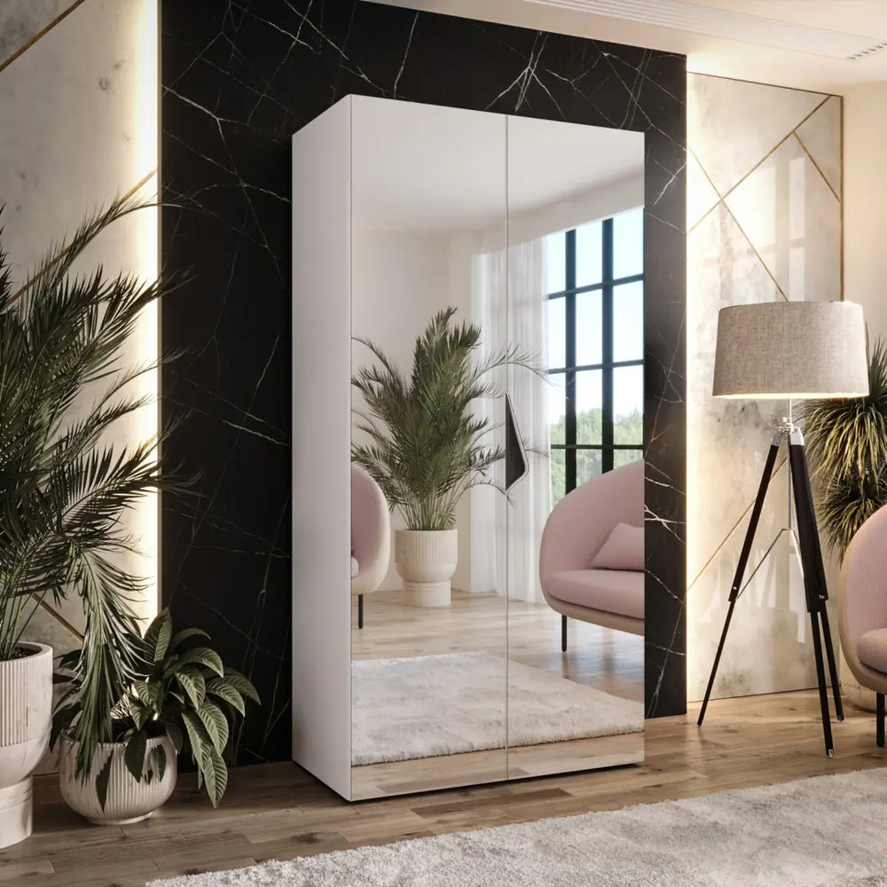 Sandi III Hinged Door Wardrobe 100cm