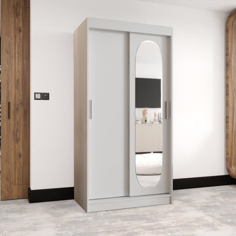 Royal Sliding Door Wardrobe 100cm