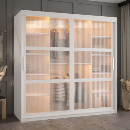 Flutes I Sliding Door Wardrobe 180cm