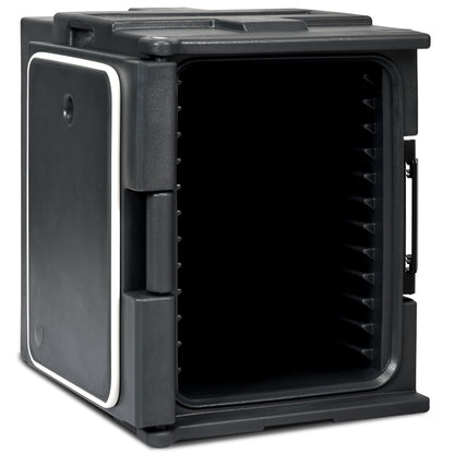 Front-Loading Insulated Food Pan Carrier for 6 Full-Size Pans-Black