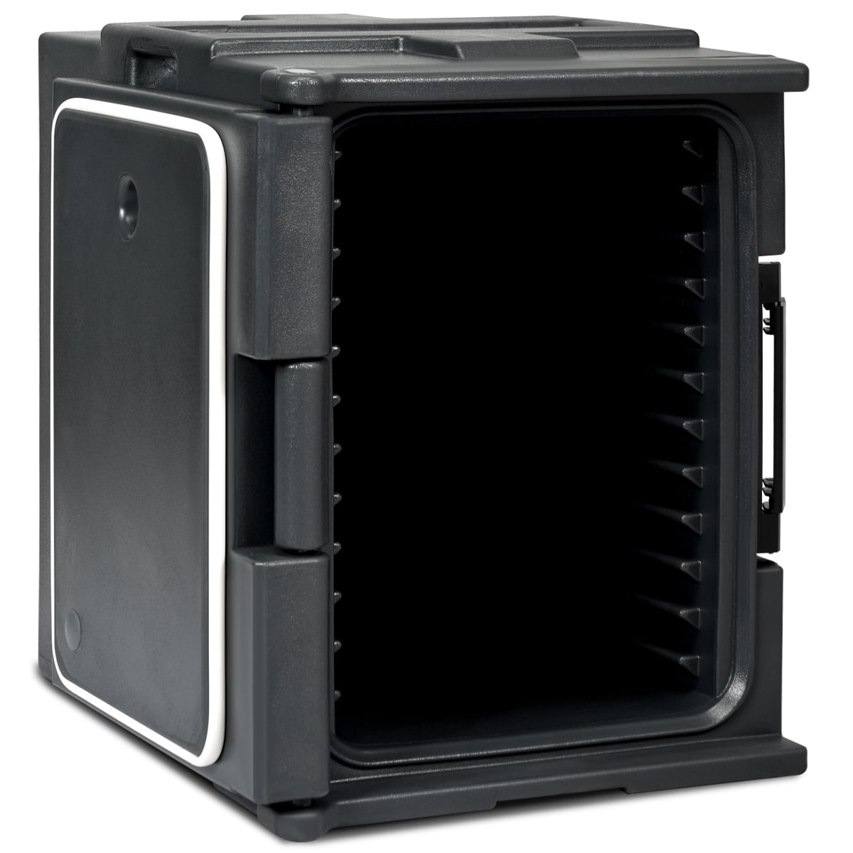Front-Loading Insulated Food Pan Carrier for 6 Full-Size Pans-Black